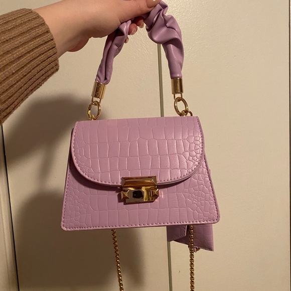 Handbags - Cute purple bag & wallet chain